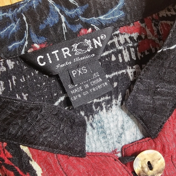 Citron Santa Monica XS Silk Multicolor Cardigan - Picture 6 of 8